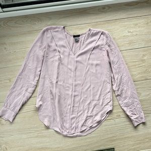 Ann Taylor, long sleeve, purple blouse, size extra small
